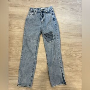 PacSun Split Leg Dad Jeans